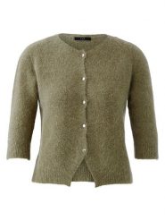 Oui Kardigan w kolorze khaki rozmiar: 44. Brązowe kardigany damskie Oui, bez wzorów, z wełny. Za 224.95 zł.