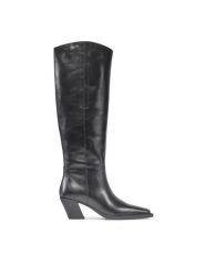 Vagabond Shoemakers Kozaki Alina 5221-001-20 Czarny. Czarne kozaki damskie Vagabond Shoemakers, ze skóry, bez obcasa, na słupku, bez zapięcia. Za 1,099.00 zł.