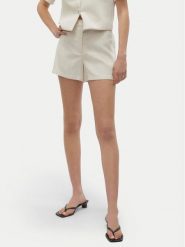 Vero Moda Szorty materiałowe Florence 10306692 Écru Regular Fit. Szorty damskie Vero Moda, bez wzorów, z materiału. Za 99.99 zł.