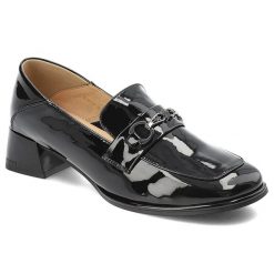 Czarne Półbuty Artiker Eleganckie Obuwie Damskie. Czarne półbuty damskie Artiker, bez wzorów, ze skóry, bez obcasa, na obcasie, bez zapięcia. Za 229.00 zł.