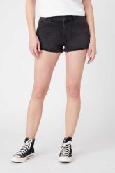 WRANGLER FESTIVAL SHORT DAMSKIE SHORTY JEANSOWE JEANS BLACK TRACK W26FKL97V 112128029. Czarne szorty damskie Wrangler, bez wzorów, z jeansu. Za 169.99 zł.