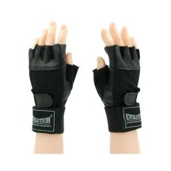 Rękawice fitness Evolution Professional Equipment ze skóry naturalnej Standard. Czarne rękawiczki damskie EVOLUTION PROFESSIONAL EQUIPMENT, bez wzorów, ze skóry. Za 32.00 zł.