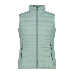 Bezrękawnik z zamkiem Sorona dla kobiet CMP. Zielone kamizelki damskie CMP, na lato, bez wzorów, bez kaptura. Za 349.40 zł.