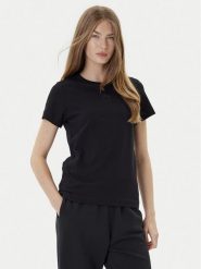 PINKO T-Shirt Bussolotto 100355 A2RD Czarny Regular Fit. Czarne t-shirty damskie Pinko, xl, bez wzorów, z bawełny, bez kołnierzyka. Za 269.99 zł.