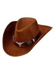 Carnival Party Kapelusz "Cowboy" w kolorze jasnobrązowym rozmiar: onesize. Brązowe kapelusze damskie Carnival Party, bez wzorów. Za 43.99 zł.