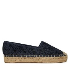 Espadryle Guess. Niebieskie espadryle damskie Guess, z aplikacjami, bez obcasa. Za 269.99 zł.