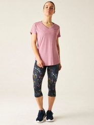 Dare 2b Koszulka sportowa "Vigilant Tee" w kolorze jasnoróżowym rozmiar: 50. Różowe koszulki sportowe damskie Dare 2b, bez wzorów, z materiału, bez ramiączek, outdoorowe. Za 44.30 zł.