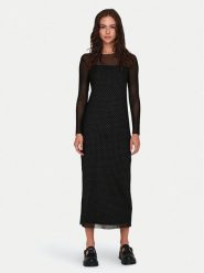 JDY Sukienka codzienna Elsa 15335584 Czarny Regular Fit. Czarne sukienki damskie JDY, bez wzorów, z syntetyku, bez ramiączek. Za 89.99 zł.