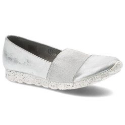 Srebrne Półbuty Maciejka Wygodne Buty Damskie. Szare półbuty damskie Maciejka, na wiosnę, bez wzorów, ze skóry, bez obcasa, na obcasie, bez zapięcia. Za 159.00 zł.
