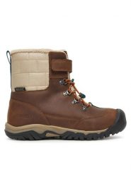 Keen Śniegowce Kanibou Wp 1031054 Brązowy. Brązowe buty zimowe chłopięce Keen, z nubiku, bez zapięcia. Za 429.99 zł.