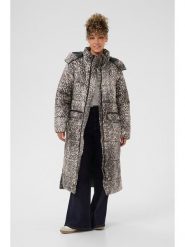 Cream Płaszcz zimowy w kolorze szarobrązowym rozmiar: 36. Brązowe płaszcze damskie Cream, na zimę, bez wzorów, z puchu, bez kaptura. Za 252.99 zł.