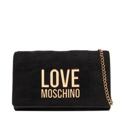 Torebka LOVE MOSCHINO. Czarne torebki wieczorowe damskie Love Moschino, bez wzorów, bez dodatków. Za 599.99 zł.