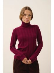 Just Cashmere Kaszmirowy golf "Serelith" w kolorze bordowym rozmiar: M. Czerwone golfy damskie Just Cashmere, m, bez wzorów, z kaszmiru, bez ramiączek. Za 281.10 zł.
