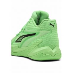 Buty do koszykówki unisex The Dagger PUMA Elektro Green Black. Czarne obuwie sportowe damskie Puma, z materiału, bez zapięcia, do koszykówki. Za 524.00 zł.