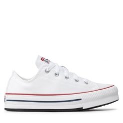 Trampki Converse. Białe trampki damskie Converse, bez wzorów, bez zapięcia. Za 219.99 zł.