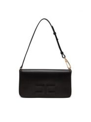 Elisabetta Franchi Torebka BS-82N-47E2-V560 Czarny. Czarne torebki klasyczne damskie Elisabetta Franchi, ze skóry, bez dodatków. Za 1,909.00 zł.