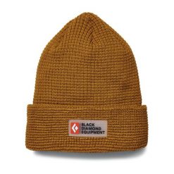 Czapka zimowa Black Diamond WAFFLE BEANIE. Żółte czapki damskie Black Diamond, na zimę, bez wzorów. Za 89.99 zł.