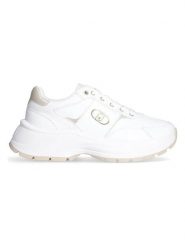 Liu Jo Skórzane sneakersy w kolorze białym rozmiar: 39. Białe obuwie sportowe damskie Liu Jo, z materiału, bez zapięcia. Za 367.14 zł.