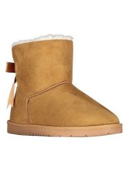 Geographical Norway Botki zimowe "Odouce" w kolorze jasnobrązowym rozmiar: 37. Brązowe botki damskie Geographical Norway, na zimę, z futra, bez obcasa, bez zapięcia. Za 105.14 zł.