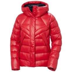 Damska kurtka puchowa Helly Hansen Bliss. Czerwone kurtki damskie Helly Hansen, na zimę, l, bez wzorów, z puchu, bez kaptura. Za 1,383.50 zł.