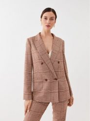 TWINSET Marynarka 232TP2751 Brązowy Regular Fit. Brązowe marynarki i żakiety damskie Twinset, bez wzorów, z syntetyku. Za 2,089.00 zł.