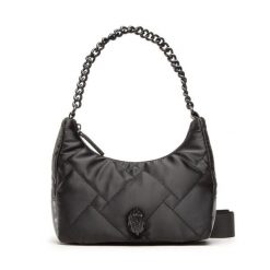 Torebka Kurt Geiger. Czarne torebki wieczorowe damskie Kurt Geiger, bez wzorów, bez dodatków. Za 439.99 zł.