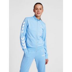 Damska bluza dresowa zapinana na zamek Hummel Legacy. Niebieskie bluzy damskie Hummel, xl, bez wzorów, z dresówki, bez kaptura. W wyprzedaży za 165.50 zł.