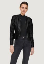 Kurtka Kobieta ONLY Onlsaramy Faux Leather Cc Otw. Czarne kurtki damskie Only, na jesień, m, bez wzorów, z materiału, bez kaptura. Za 269.20 zł.