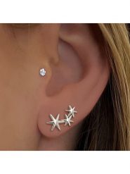 DI GIORGIO Srebrne kolczyki-wkrętki rozmiar: onesize. Szare kolczyki damskie DI GIORGIO, srebrne. Za 108.99 zł.