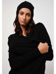 AUTHENTIC CASHMERE Kaszmirowa czapka "Scott" w kolorze czarnym rozmiar: onesize. Czarne czapki damskie AUTHENTIC CASHMERE, na lato, bez wzorów, z kaszmiru. Za 159.21 zł.