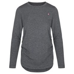 T-shirt damski Loap Baxana Czarny. Czarne t-shirty damskie LOOP, bez wzorów, z materiału, bez kołnierzyka. Za 100.90 zł.