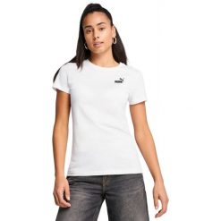 Koszulka Puma Ess Small No. 1 Logo Tee, Kobiety. Czarne koszulki sportowe damskie Puma, xs, bez wzorów, z bawełny, bez ramiączek. Za 140.00 zł.
