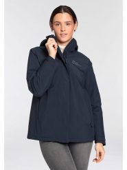 Jack Wolfskin Kurtka funkcyjna "Waldville" w kolorze granatowym rozmiar: 50. Niebieskie kurtki sportowe damskie Jack Wolfskin, bez wzorów, bez kaptura. Za 503.95 zł.
