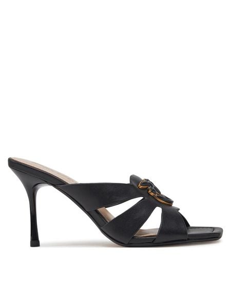 PINKO Klapki Lisa 04 SD0311 P003 Czarny. Czarne klapki damskie Pinko, bez wzorów, ze skóry, bez obcasa, bez zapięcia. Za 1,219.00 zł.