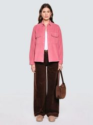 BIG STAR Koszula sztruksowa w kolorze jasnoróżowym rozmiar: XL. Różowe koszule damskie Big Star, xl, bez wzorów, z bawełny, retro, bez kołnierzyka, bez ramiączek. Za 139.99 zł.