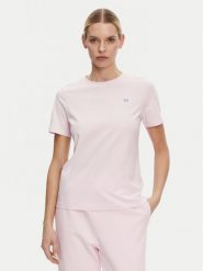 Tommy Hilfiger T-Shirt WW0WW45522 Różowy Regular Fit. Czerwone t-shirty damskie Tommy Hilfiger, xxs, bez wzorów, z bawełny, bez kołnierzyka. Za 99.99 zł.
