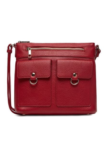 Lasocki Torebka C-LSK-X-003-08 Czerwony. Czerwone listonoszki damskie Lasocki, bez wzorów, z materiału, bez dodatków. Za 139.99 zł.