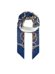 Guess Chusta AW5348 POL03 Niebieski. Niebieskie chusty damskie Guess, z aplikacjami, z poliesteru. Za 199.99 zł.