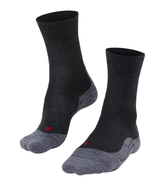 Skarpetki damskie Falke TK5. Szare skarpetki damskie Falke, bez wzorów, z materiału. Za 140.50 zł.