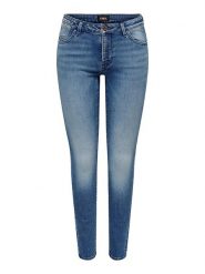 ONLY Dżinsy "Carmen" - Skinny fit - w kolorze niebieskim rozmiar: W25/L30. Niebieskie jeansy damskie Only. Za 76.39 zł.
