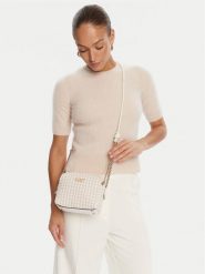 Guess Torebka Mirema HWWG96 31140 Biały. Białe listonoszki damskie Guess, z aplikacjami, ze skóry, bez dodatków. Za 329.99 zł.