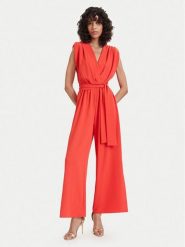 ACCESS FASHION Kombinezon 63-5501-183 Koralowy Regular Fit. Pomarańczowe sukienki damskie ACCESS FASHION, bez wzorów, z syntetyku, bez ramiączek. Za 659.99 zł.