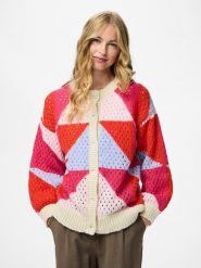 Pieces Kardigan w kolorze beżowo-różowym rozmiar: XL. Brązowe kardigany damskie Pieces, xl, bez wzorów. Za 158.47 zł.