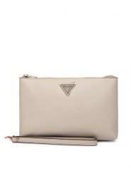 Guess Torebka Laurell II SWZG74 59145 Beżowy. Brązowe torebki wieczorowe damskie Guess, z aplikacjami, ze skóry, bez dodatków. Za 269.99 zł.