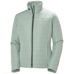 Kurtka ocieplana damska Helly Hansen Crew Insulator Jacket 2.0 - Eucalyptus. Zielone kurtki damskie Helly Hansen, bez wzorów, bez kaptura. Za 575.99 zł.