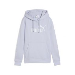 Damska bluza z kapturem z logo No.1 ESS PUMA Cool Weather Blue. Niebieskie bluzy damskie Puma, s, bez wzorów, z kapturem. Za 179.99 zł.