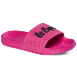 Klapki Lee Cooper W LCW-25-07-3521LA różowe. Czerwone klapki damskie bez wzorów, z gumy, bez obcasa, bez zapięcia. Za 195.96 zł.