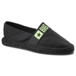 Czarne Espadryle Big Star Damskie Lekkie Półbuty. Czarne espadryle damskie Big Star, bez wzorów, bez obcasa. Za 89.99 zł.