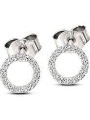 Vittoria Jewels Złote kolczyki-wkrętki z diamentami rozmiar: onesize. Szare kolczyki damskie Vittoria Jewels, z diamentem, złote. Za 978.99 zł.