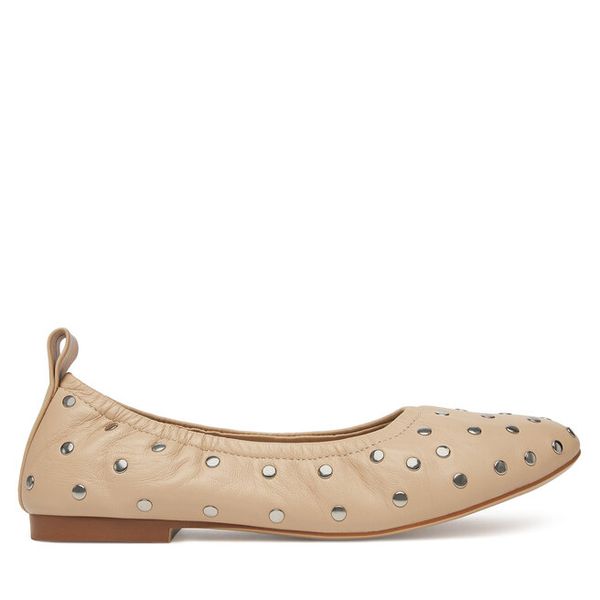 Baleriny Badura. Brązowe balerinki damskie Badura, bez wzorów. Za 299.99 zł.